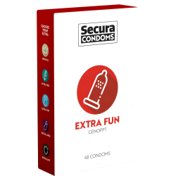 Secura «Extra Fun» 48 genoppte Kondome für intensiven Extra-Spaß