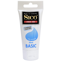 Sico «Aqua-Gel Basic» with panthenol, 50ml skin-friendly lubricant