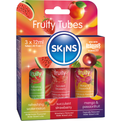 Skins «Fruity Tubes» 3 x 12ml Gleitgel mit natürlichen Fruchtaromen - Sortiment zum Probieren