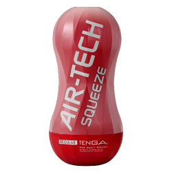 Tenga Air-Tech «Squeeze Regular» red, reusable masturbator for the ultimate blowjob feeling