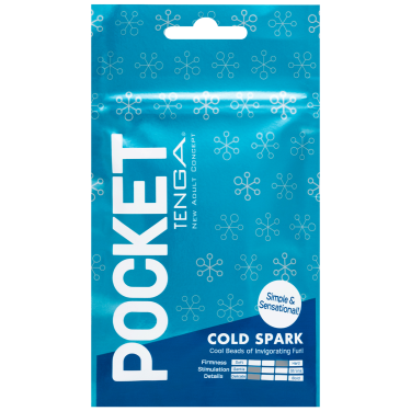 Tenga Pocket «Cold Spark» Pocket-Masturbator im Taschenformat, mit sanfter Struktur (Perlenfunken)