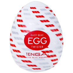 Tenga Egg «Twister» Einmal-Masturbator mit stimulierender Struktur (Spiral-Rippen)