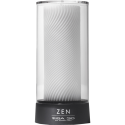 Tenga 3D «ZEN» reusable masturbator with stimulating wave ribs