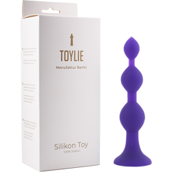 Toylie Silikon Anal Dildo «Bullet» purple, velvety smooth anal dildo for her and him with suction cup