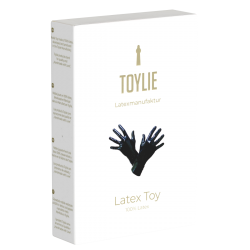 Toylie Latex Handschuhe «L» schwarz, nahtlos, mit anatomischer Passform
