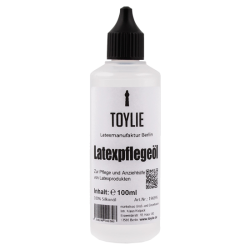 Toylie «Latex-Pflegeöl» 100ml, als Anziehhilfe und für Hochglanzoptik von Latexkleidung