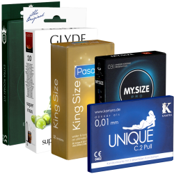 Kondomotheke® B5 XXL Mix - 5x extra large condoms with 60mm width (34 condoms)