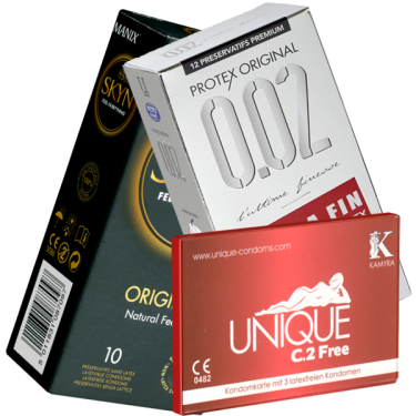 ! Kondomotheke® Latexfreie Kondome - 3-Sorten-Pack C