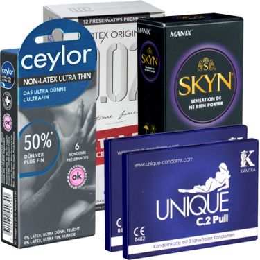 ! Kondomotheke® Latexfreie Kondome - 4-Sorten-Pack A