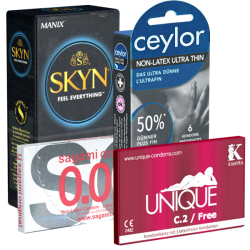 ! Kondomotheke® Latexfreie Kondome - 4-Sorten-Pack C