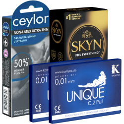! Kondomotheke® Latexfreie Kondome - 3 Sorten-Pack A