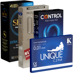! Kondomotheke® Latexfreie Kondome - 4-Sorten-Pack F