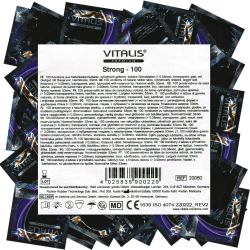 Vitalis PREMIUM «Strong» 100 extra sichere Kondome - auch für wilde Stellungen, Maxipack