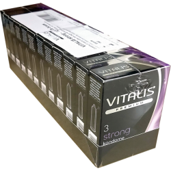 Vitalis PREMIUM «Strong» 12x3 extra sichere Kondome für wilde Stellungen, Sparpack