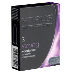 Vitalis PREMIUM «Strong» 3 extra safe condoms for rough and wild experiences