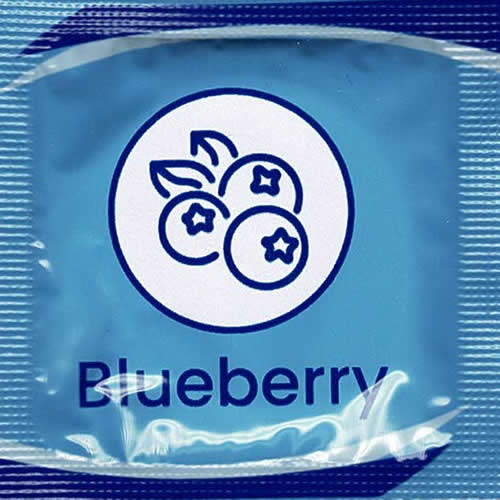 Lovelyness «Blueberry» 1 delicious condom with extremely fruity flavour during the act of love