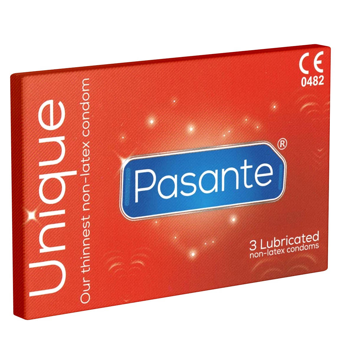 Pasante «Unique» 72 latexfreie Kondome - hypoallergen, wärmeleitend und auch mit ölhaltigen Gleitmitteln verwendbar