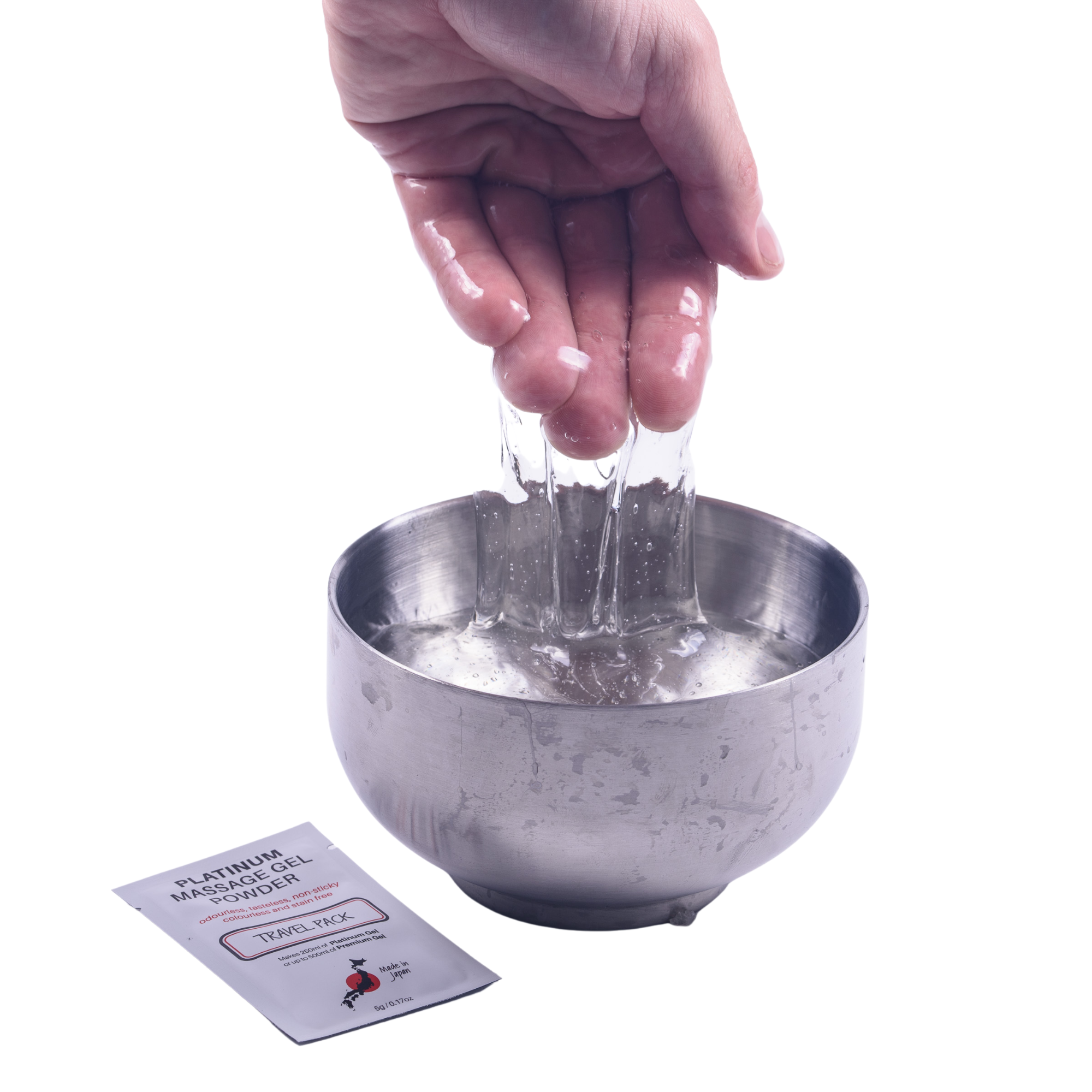 EROTICGEL «Platinum Massage Gel Powder» Travel Pack, japanisches Massagegel-Pulver aus natürlichen Inhaltsstoffen, 3x5g (19)