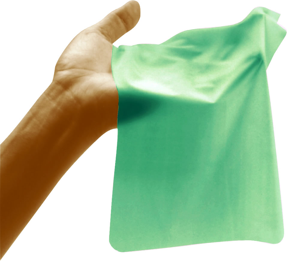 Glyde Dams «GREEN/MINT» 100 grüne Latex-Schutztücher (Lecktücher) mit Minz-Duft