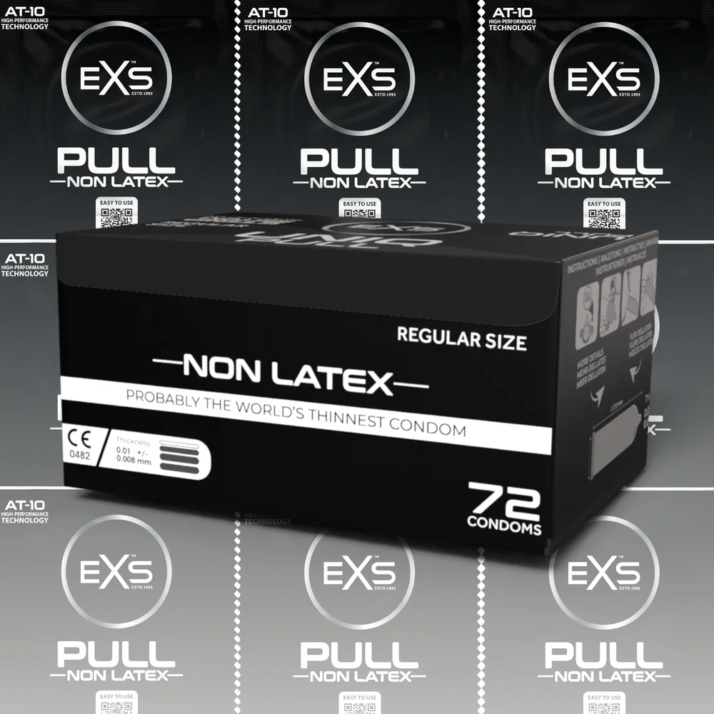 EXS «Pull» Non Latex, 72 latexfreie, absolut geruchlose Kondome (8)