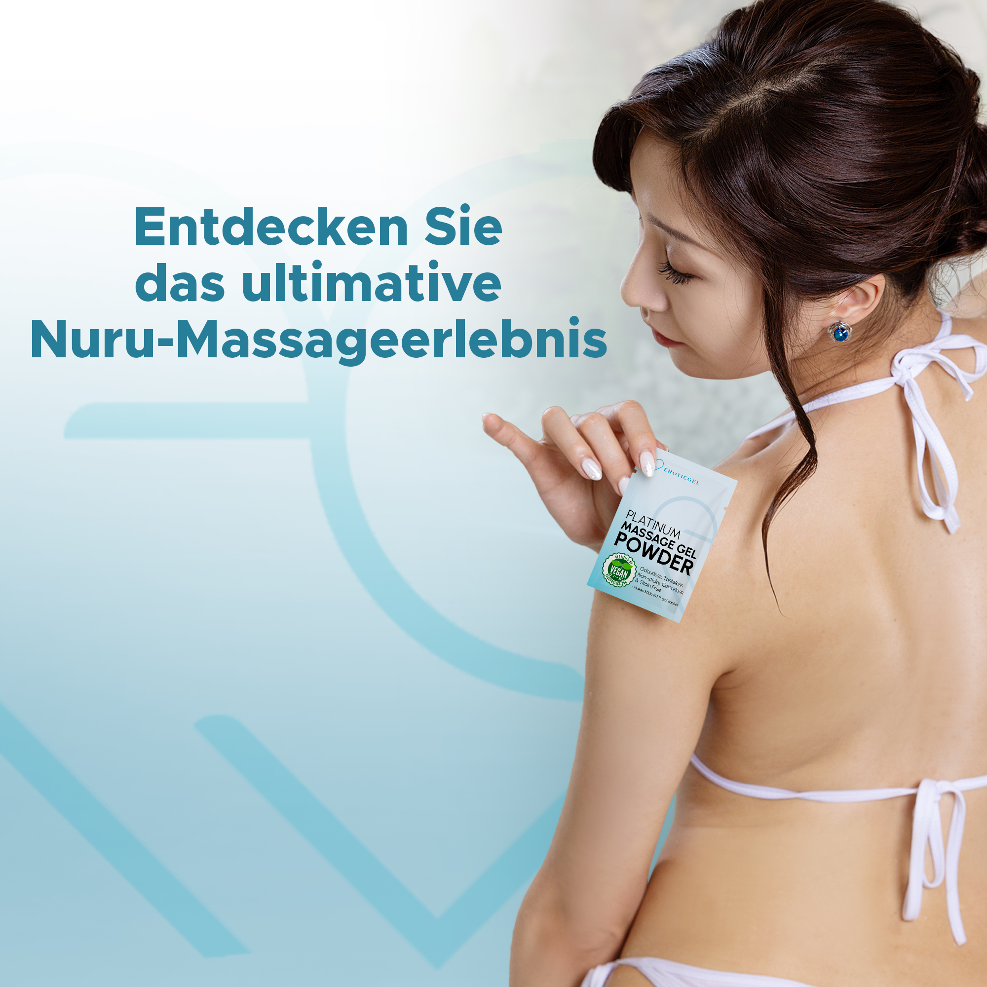 EROTICGEL «Massage Gel Set» 3x5g japanisches Massagegel-Pulver + Schale für Nuru-Massagegel (2)