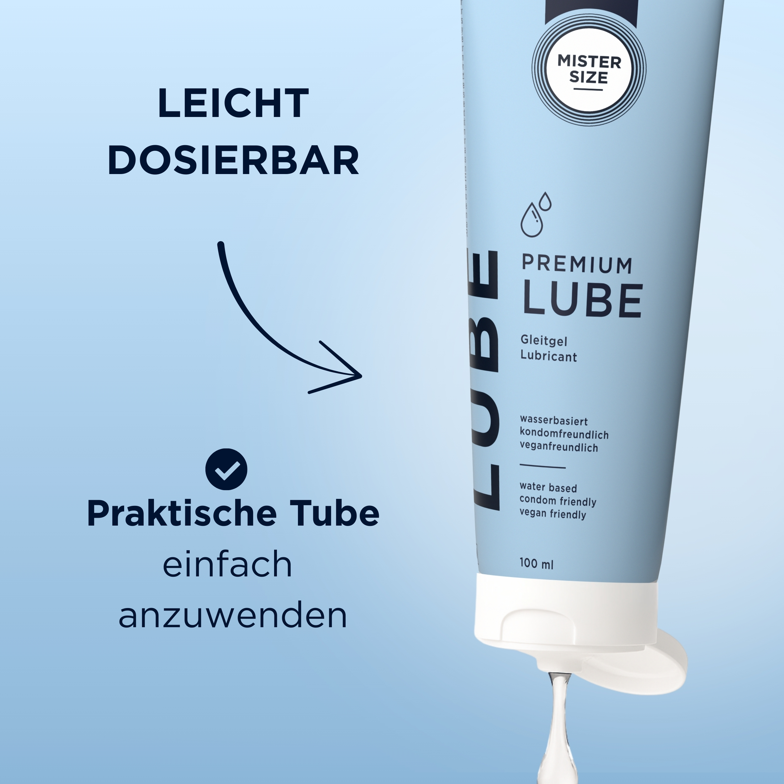 Mister Size «Premium Lube» 100ml medizinisches Gleitgel auf Wasserbasis