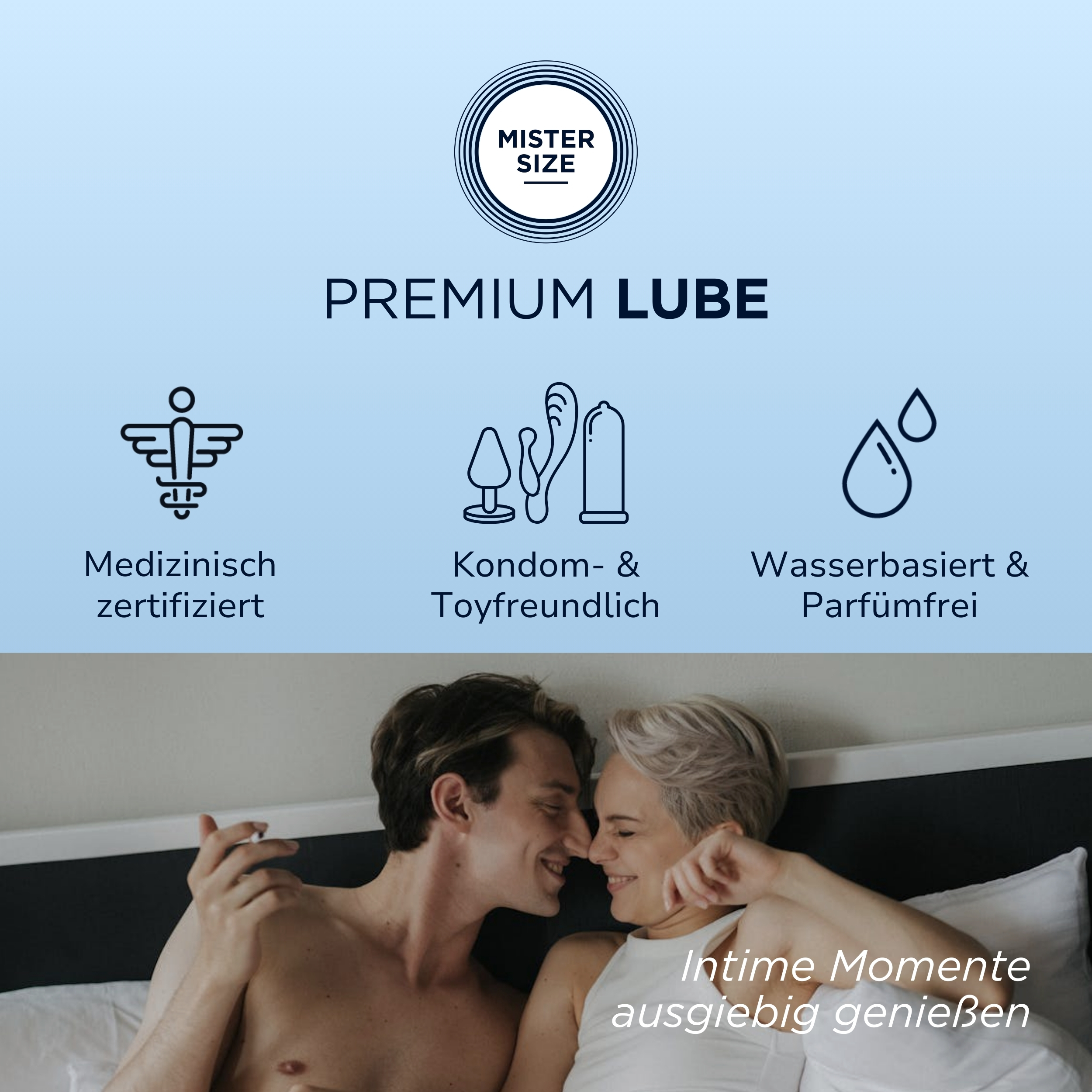 Mister Size «Premium Lube» 100ml medizinisches Gleitgel auf Wasserbasis