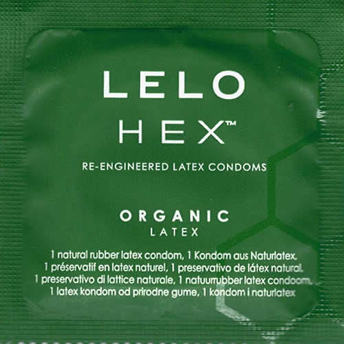 Lelo HEX™ «Organic Latex» die Kondom-Innovation mit Sechseckstruktur, 36 Stück