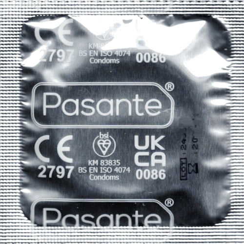 Pasante «Climax°» 12 gerippte Kondome mit Spezialbeschichtung (wärmend und kühlend)