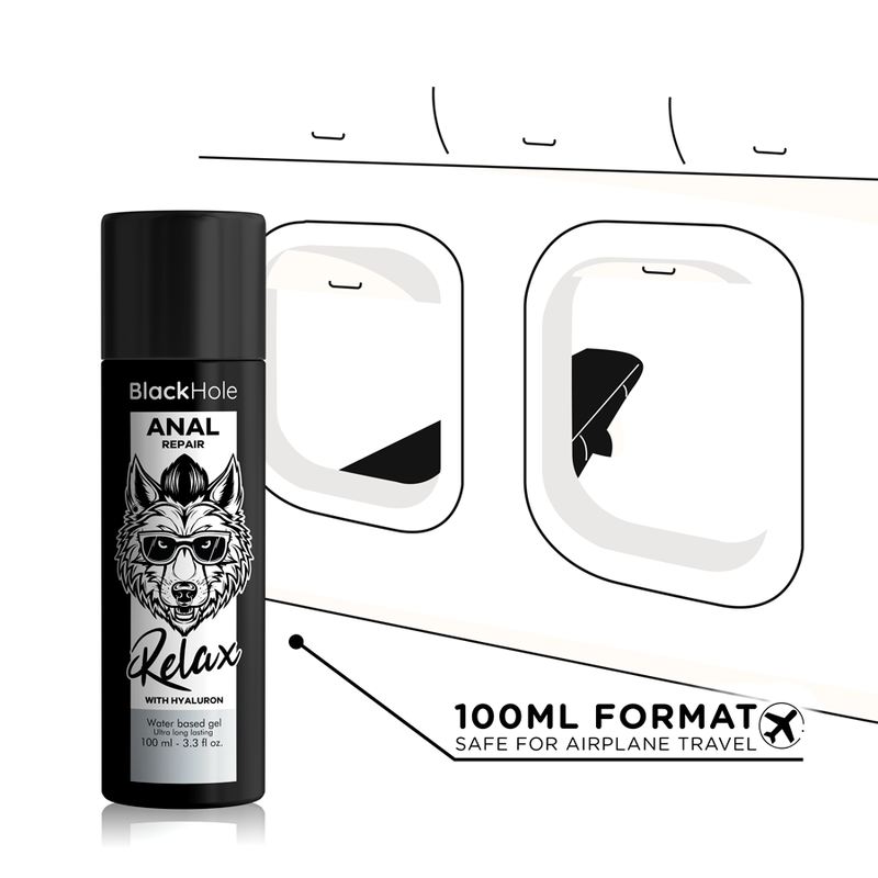 Black Hole «Anal Repair» Anal Relax Gel 100ml wasserbasiertes Gleitgel für Analsex