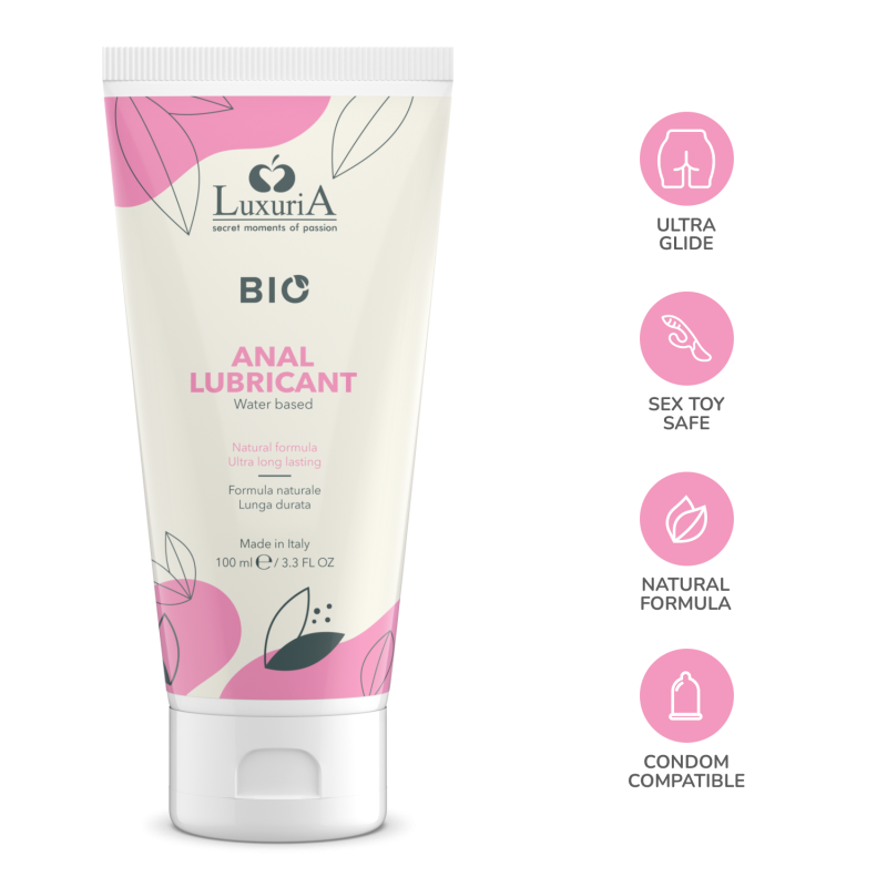 LuxuriA BIO «Anal Lubricant» 100ml wasserbasiertes natürliches Gleitgel