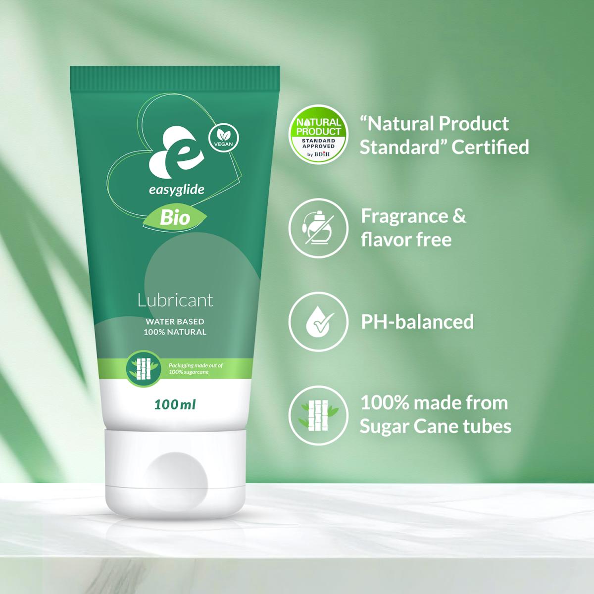 Easyglide «Bio Lubricant» 100ml natürliches Gleitgel für den Penis und die Vagina