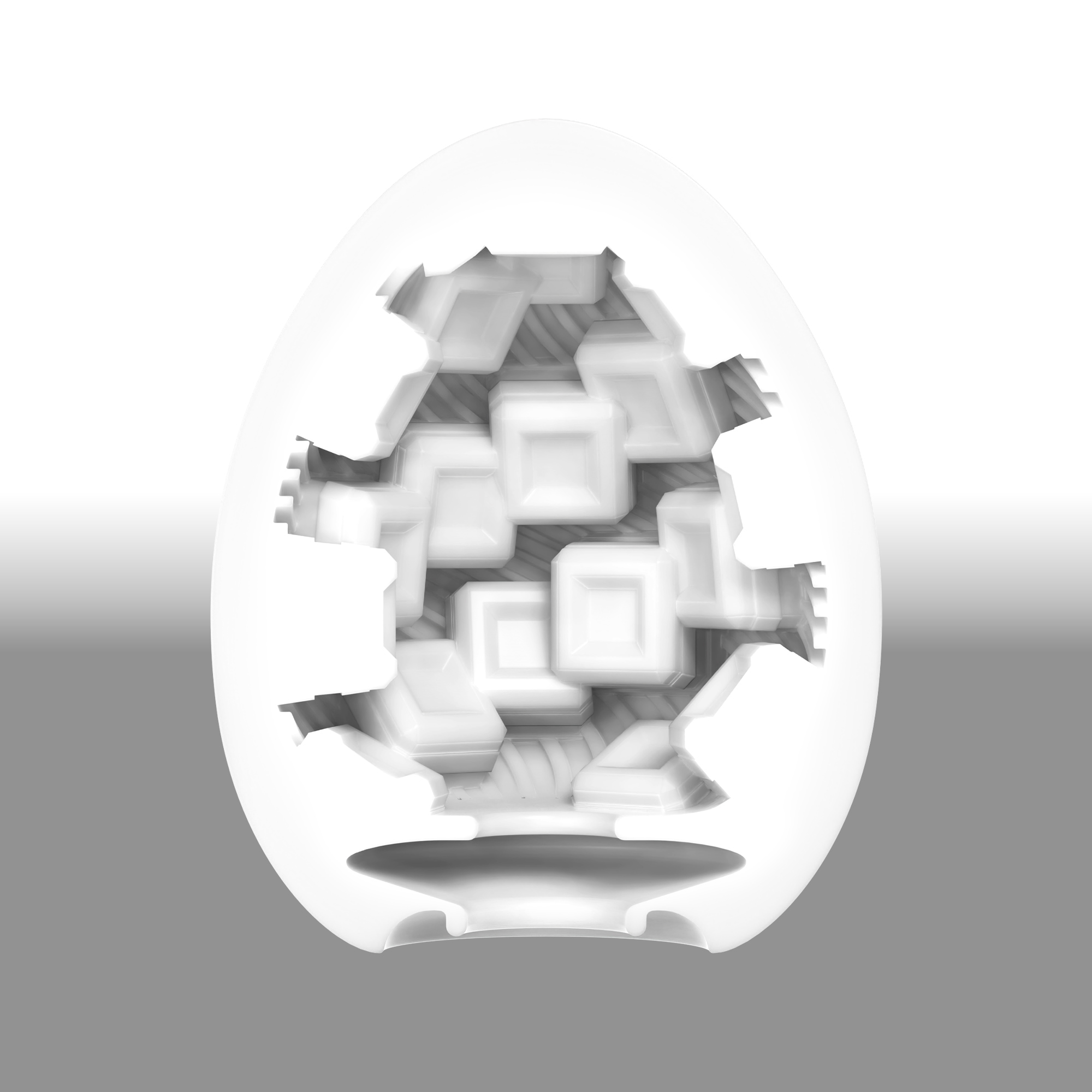 Tenga Egg «Cubic» Einmal-Masturbator mit stimulierender Struktur (eckige Noppen)