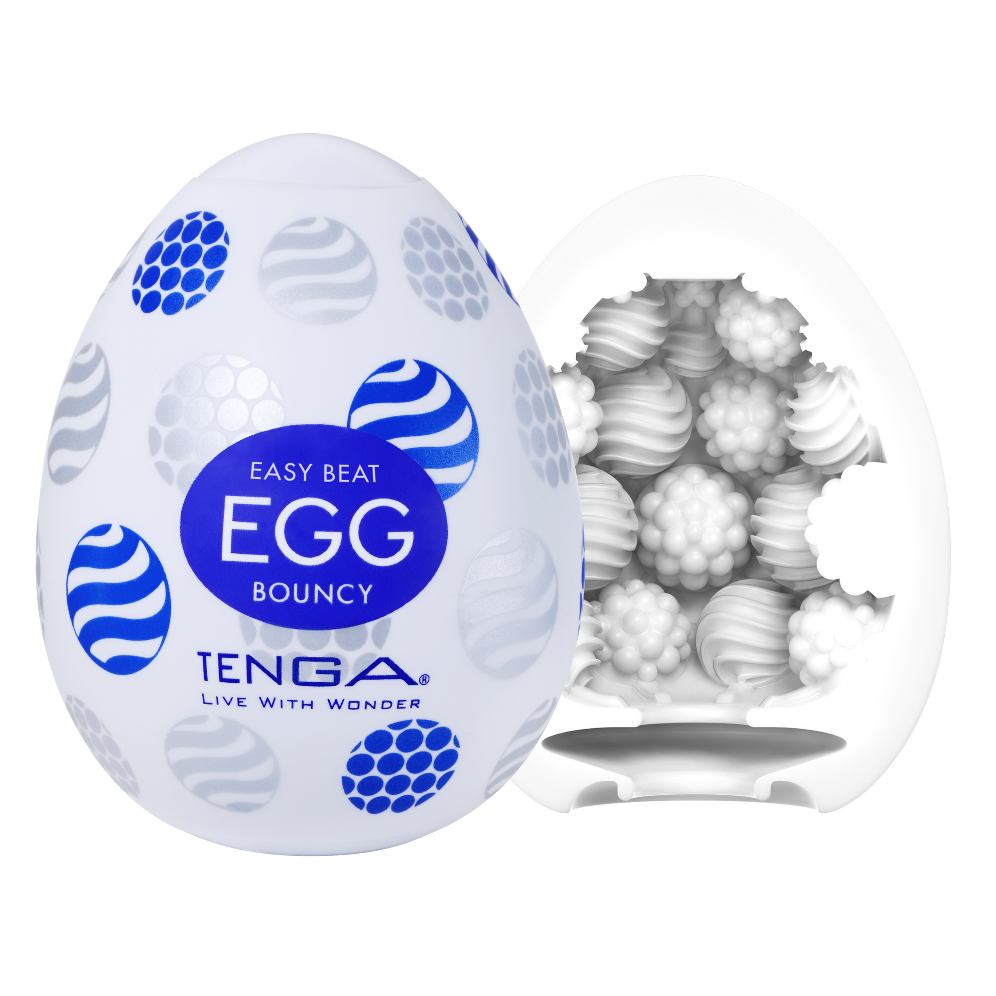 Tenga Egg «Bouncy» Einmal-Masturbator mit stimulierender Struktur (große Noppen)