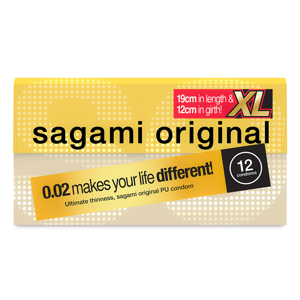 Sagami «Original XL-Size» latexfrei, 12 besonders große Kondome für Latex-Allergiker (13)