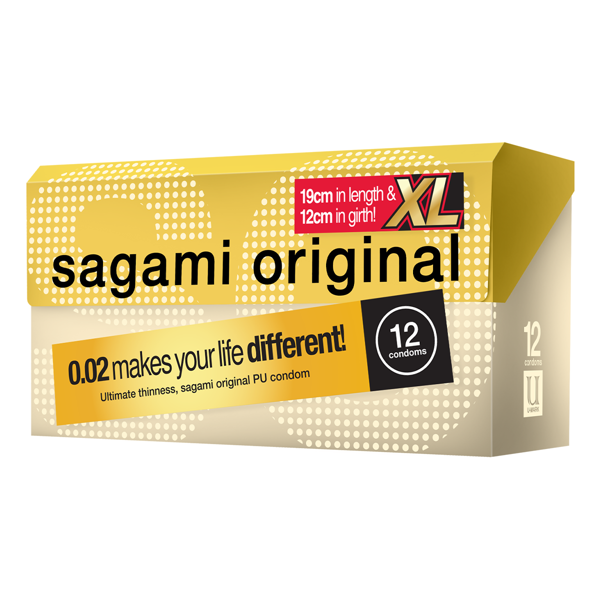 Sagami «Original XL-Size» latexfrei, 12 besonders große Kondome für Latex-Allergiker (5)