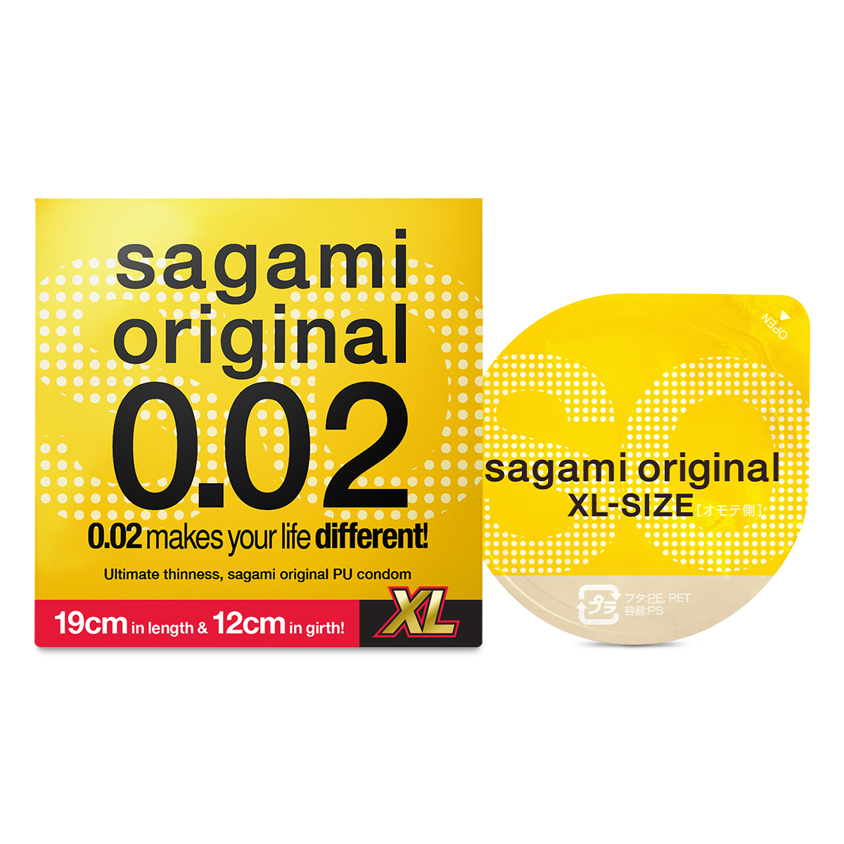 Sagami «Original XL-Size» latexfrei, 1 besonders großes Kondom für Latex-Allergiker (2)