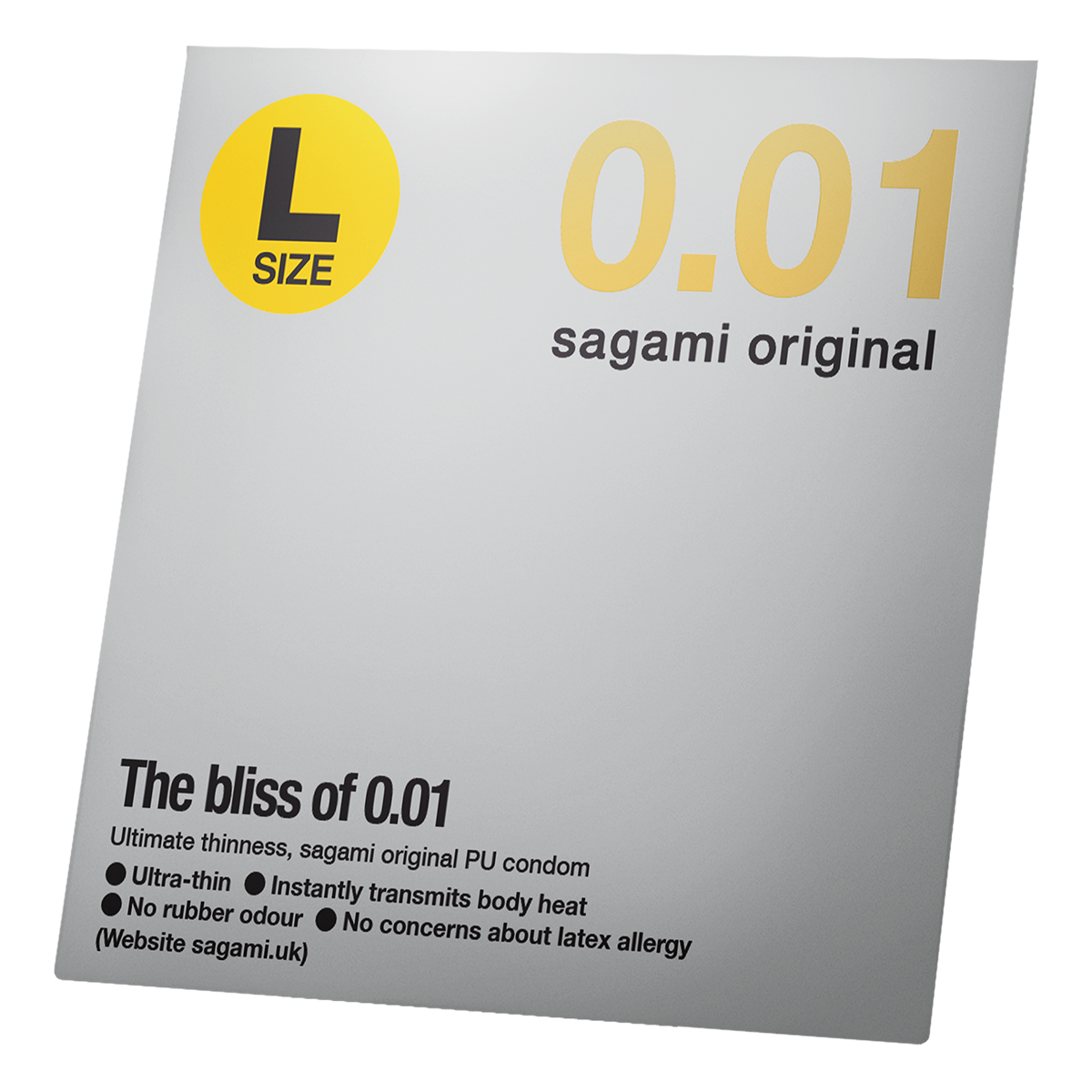 Sagami «Original 0.01 L-Size» latexfrei, 1 extrem gefühlsechtes und ultradünnes Kondom für Latex-Allergiker (12)