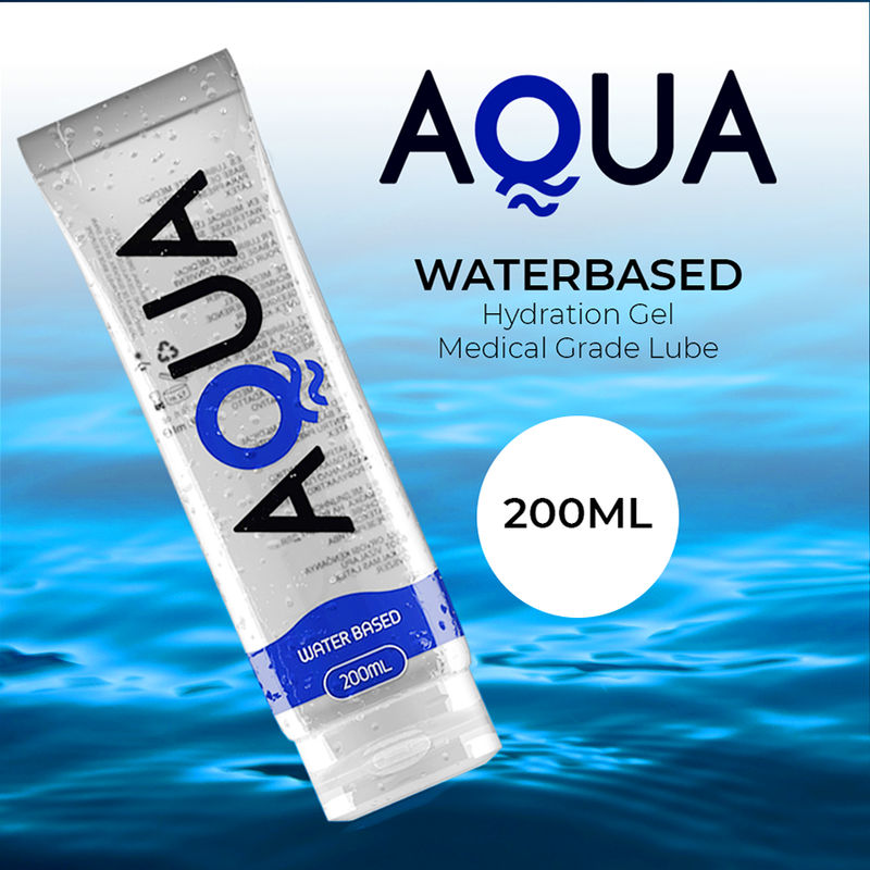 AQUA «Waterbased Lubricant» 200ml wasserbasiertes Gleitgel für natürliche Intim-Momente
