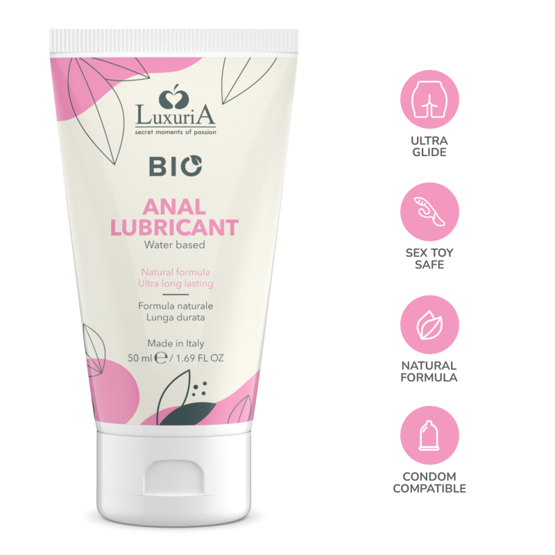 LuxuriA BIO «Anal Lubricant» 50ml wasserbasiertes natürliches Gleitgel