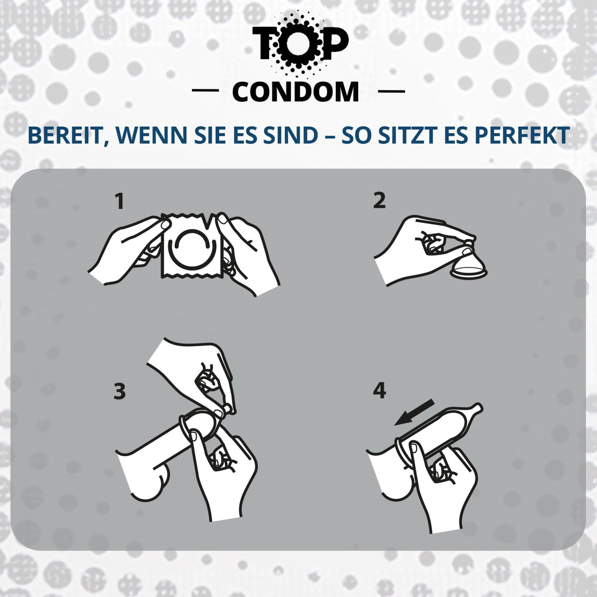 TOP «What A Pleasure» Standard, 3 hautfreundliche Kondome für zuverlässigen Schutz