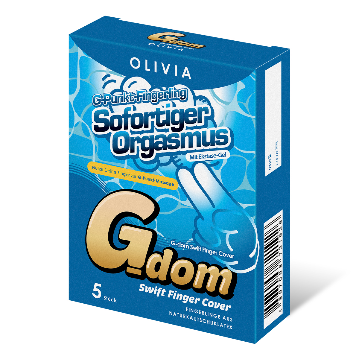 Olivia «G Dom Swift» 5 Fingerkondome mit Ekstase-Gel