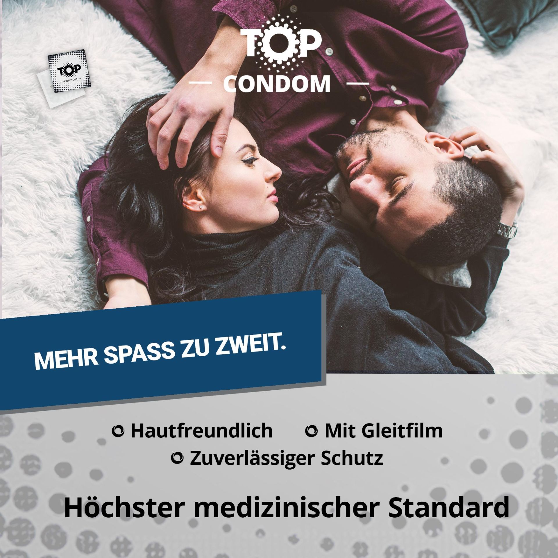 TOP «What A Pleasure» Standard, 40 hautfreundliche Kondome für zuverlässigen Schutz