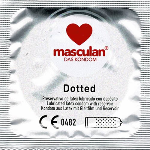 Masculan «Typ 2» (dotted) 10 genoppte Kondome für mehr Gefühl