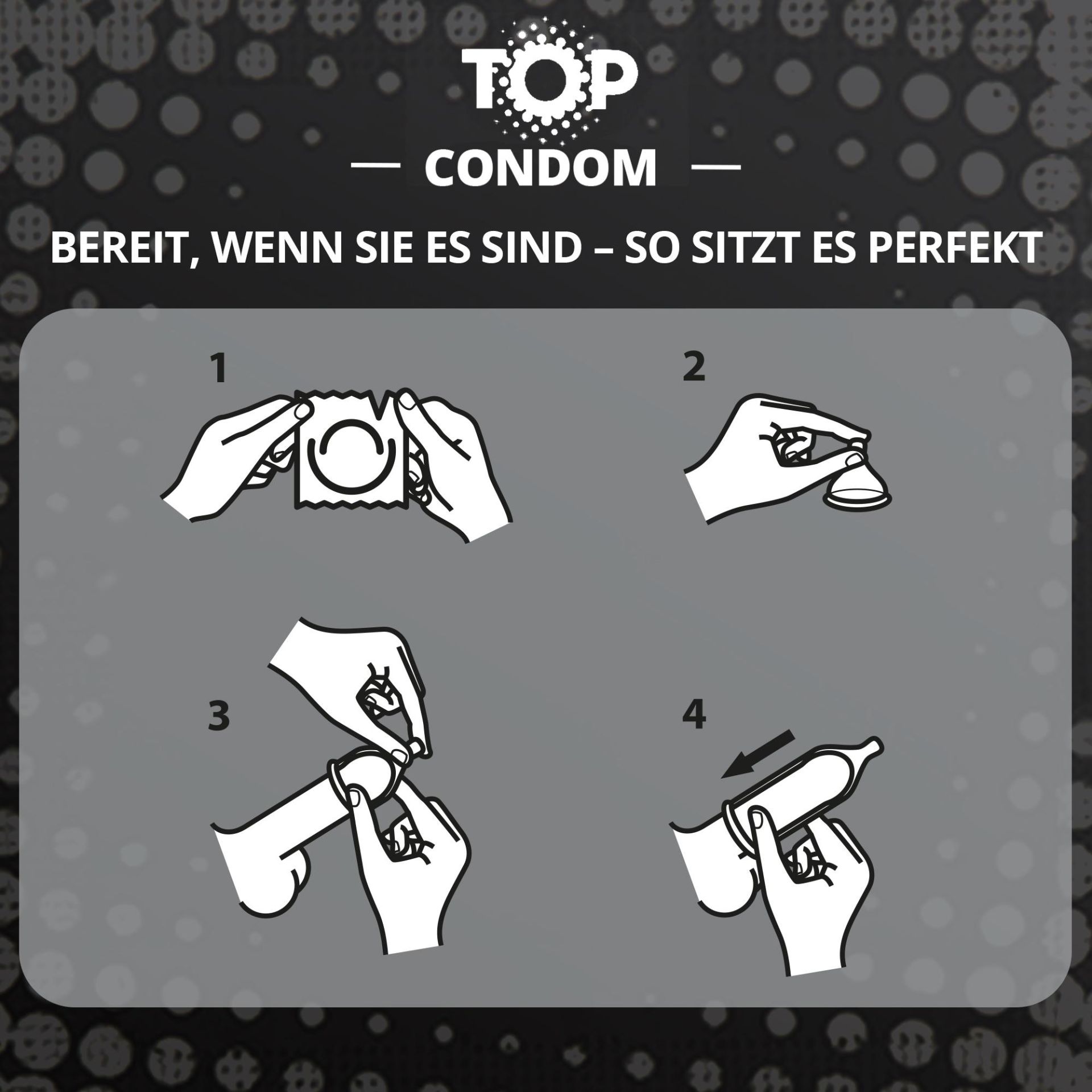 TOP «I Like It Rough» Extra Strong, 50 Kondome mit extrem hoher Wandstärke