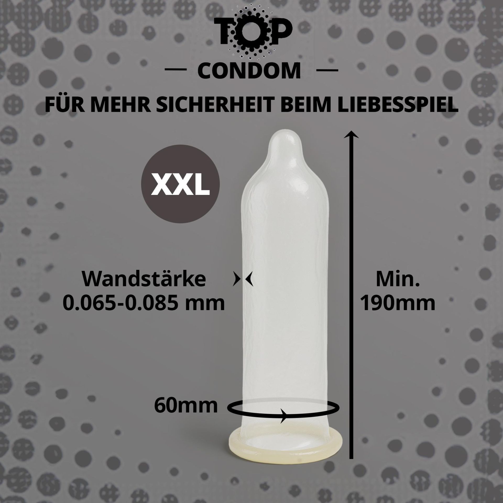 TOP «Big Bang» XXL, 50 Kondome mit mehr Komfort für große Größen