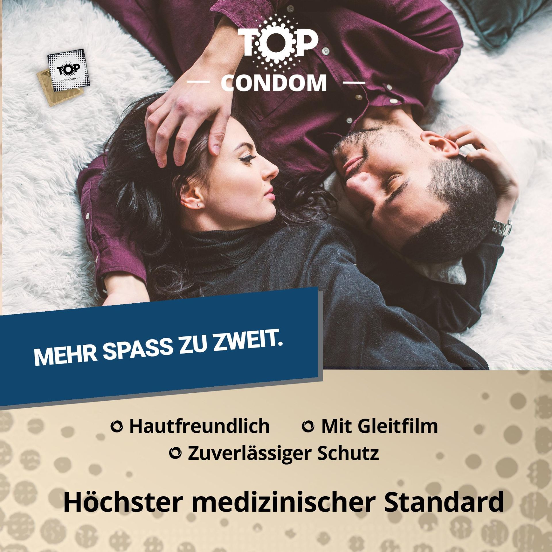 TOP «Sex.Dot.Con» Super Dot, 100 Kondome mit parallelen Noppen (16)