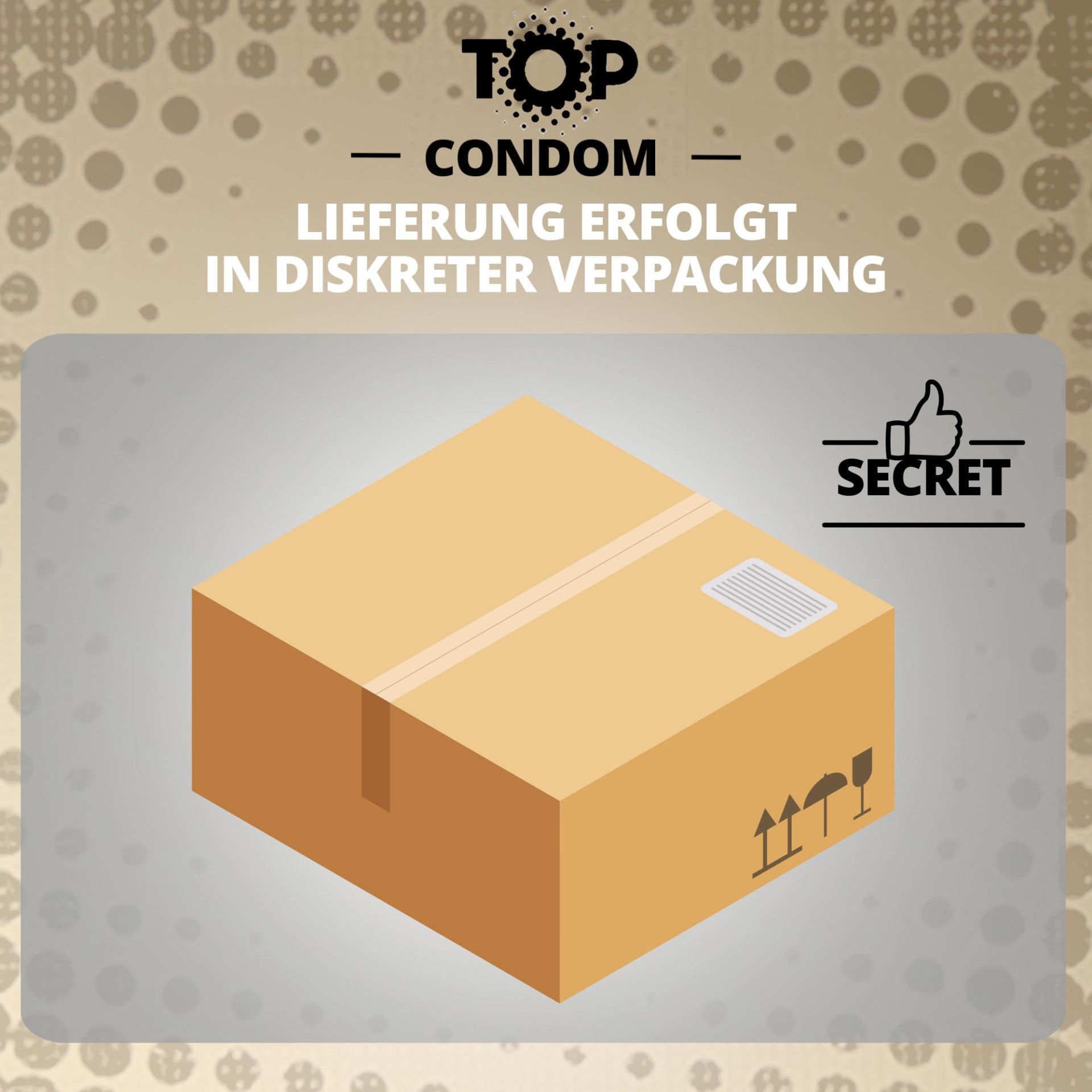 TOP «Sex.Dot.Con» Super Dot, 100 Kondome mit parallelen Noppen (6)