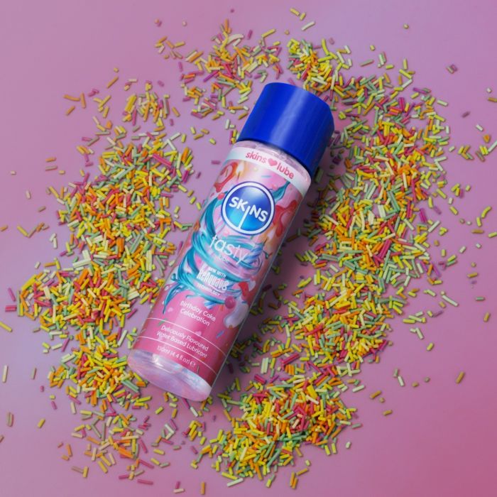 Skins «Tasty» Birthday Cake 130ml Gleitgel mit natürlichen Aromen