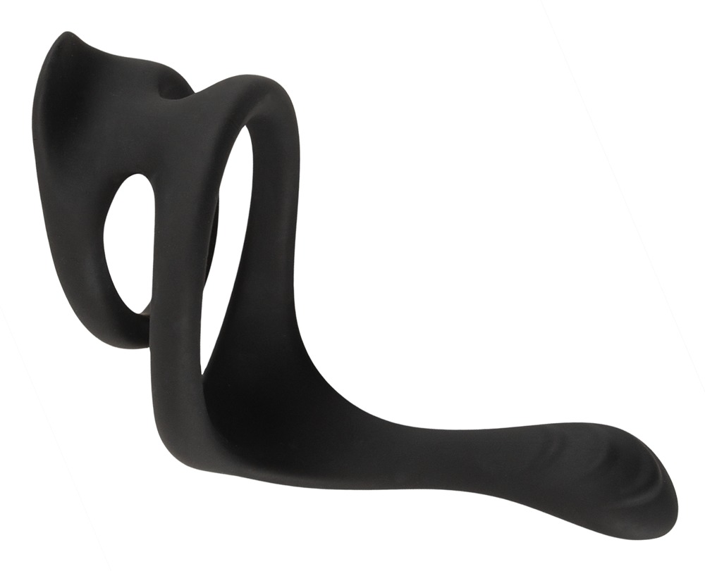 Erecto Liquid Silicone «Cock & Ball Ring» seidig-weicher Penis- und Hodenring mit Perineumreizer